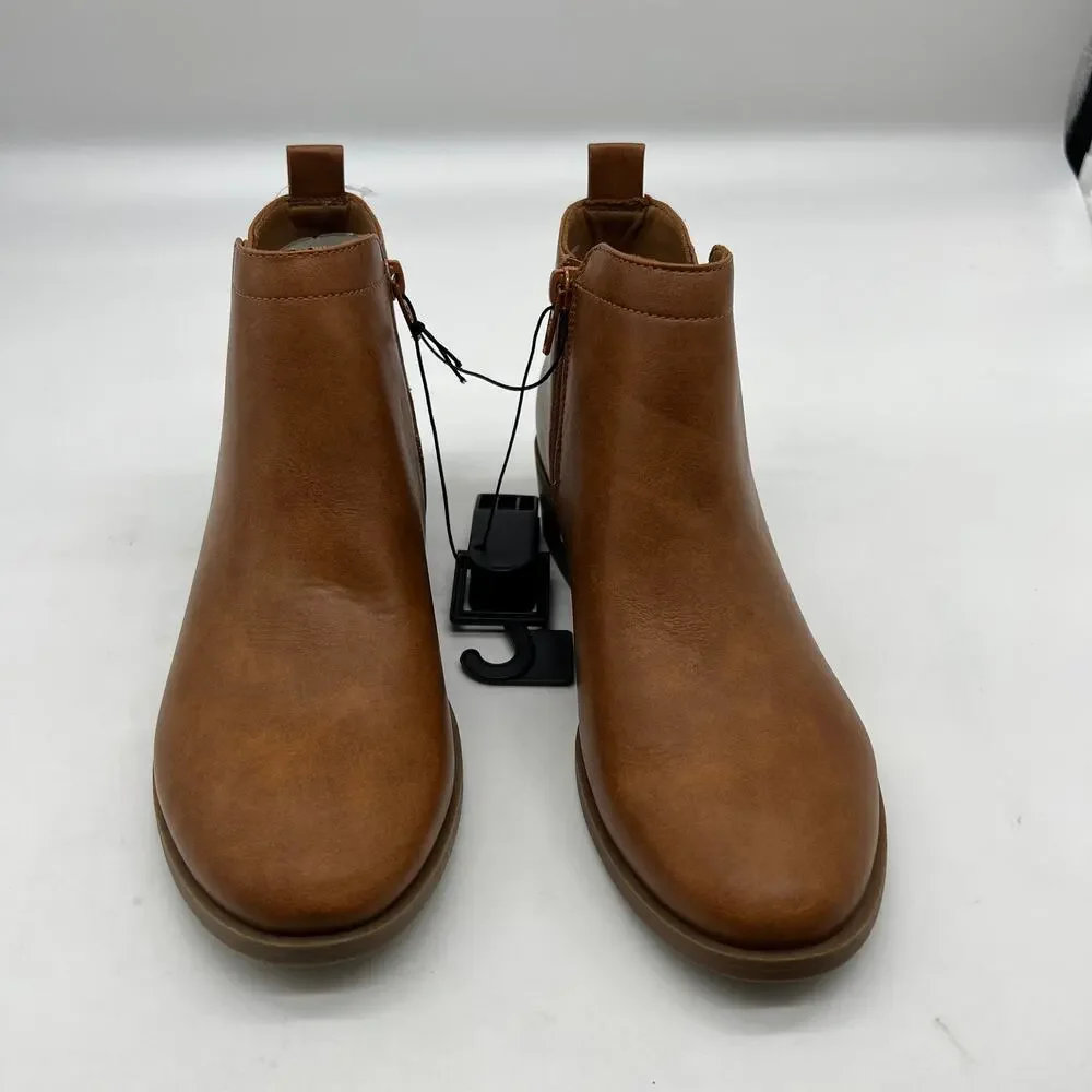 Wonder Nation Ankle Boots Casual Lightweight Brown Size 6
